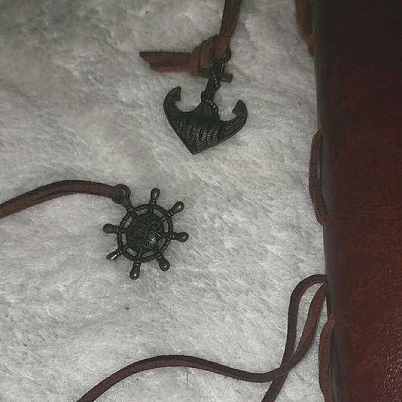 Brown Faux Leather Journal with Wrap-Around Cord - Picture 6 of 6